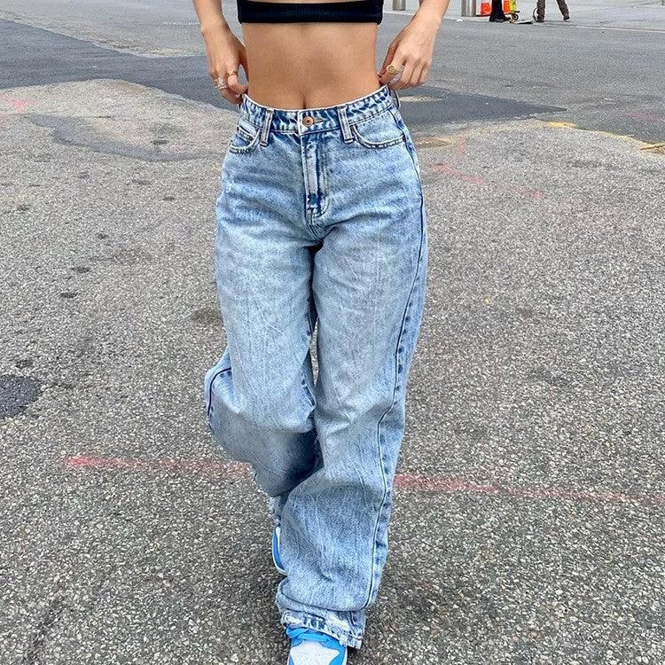 Women's High-Waist Wide-Leg Jeans