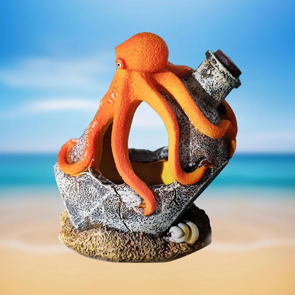 Aquarium Octopus Flowing Bottle Ornament