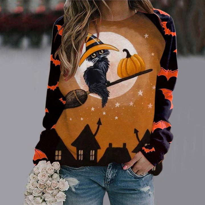 Women's Printed Long Sleeve T-shirt - Trendha