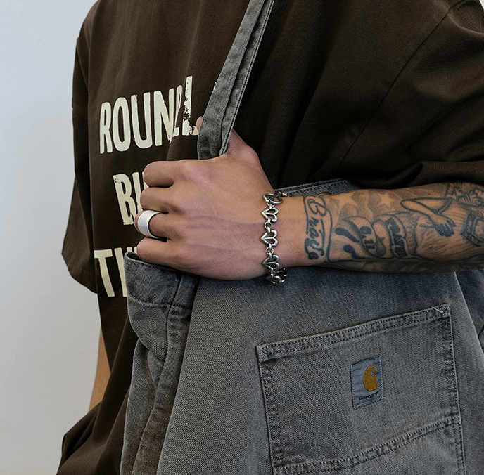 Fashion Bracelet Ancient Silver Love - Trendha