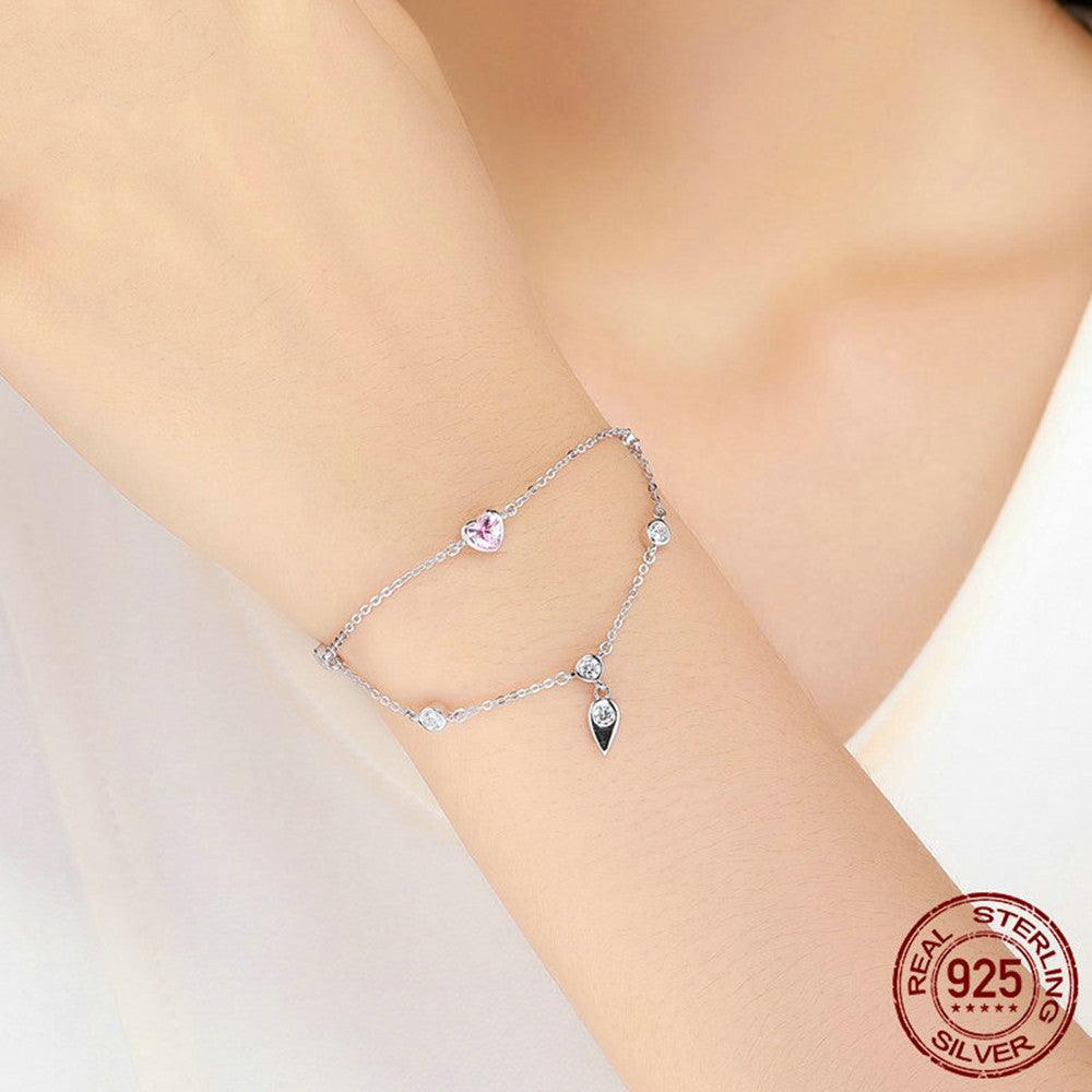 Fashion Bracelet Ladies Sweetheart Inlaid - Trendha