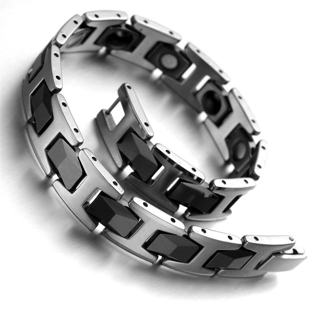 Fashion Fashionmonger Tungsten Steel Men's Bracelet Popular Ornament Bracelet - Trendha