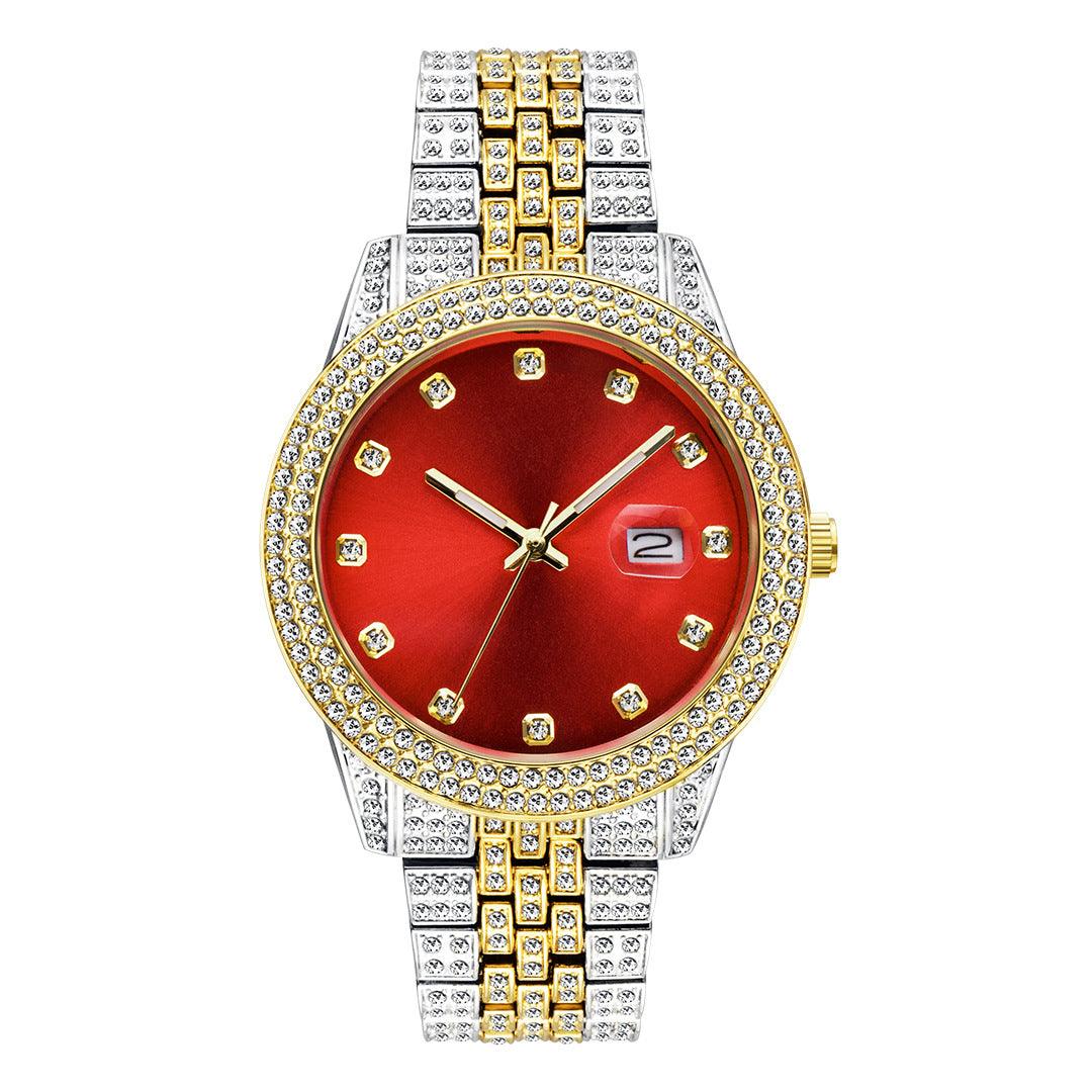 Fashion Hip Hop Diamond Watch Full Diamond Luminous - Trendha
