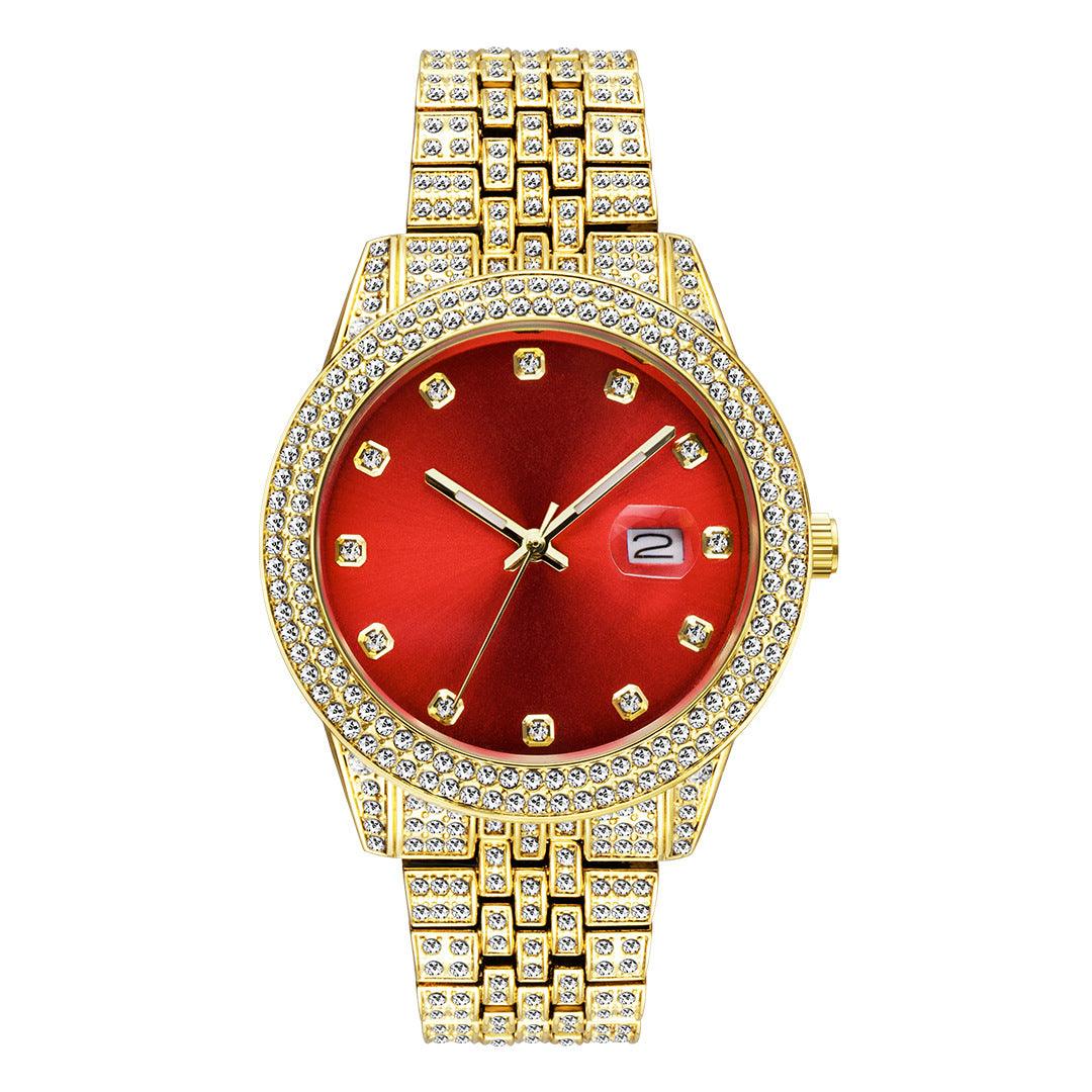 Fashion Hip Hop Diamond Watch Full Diamond Luminous - Trendha