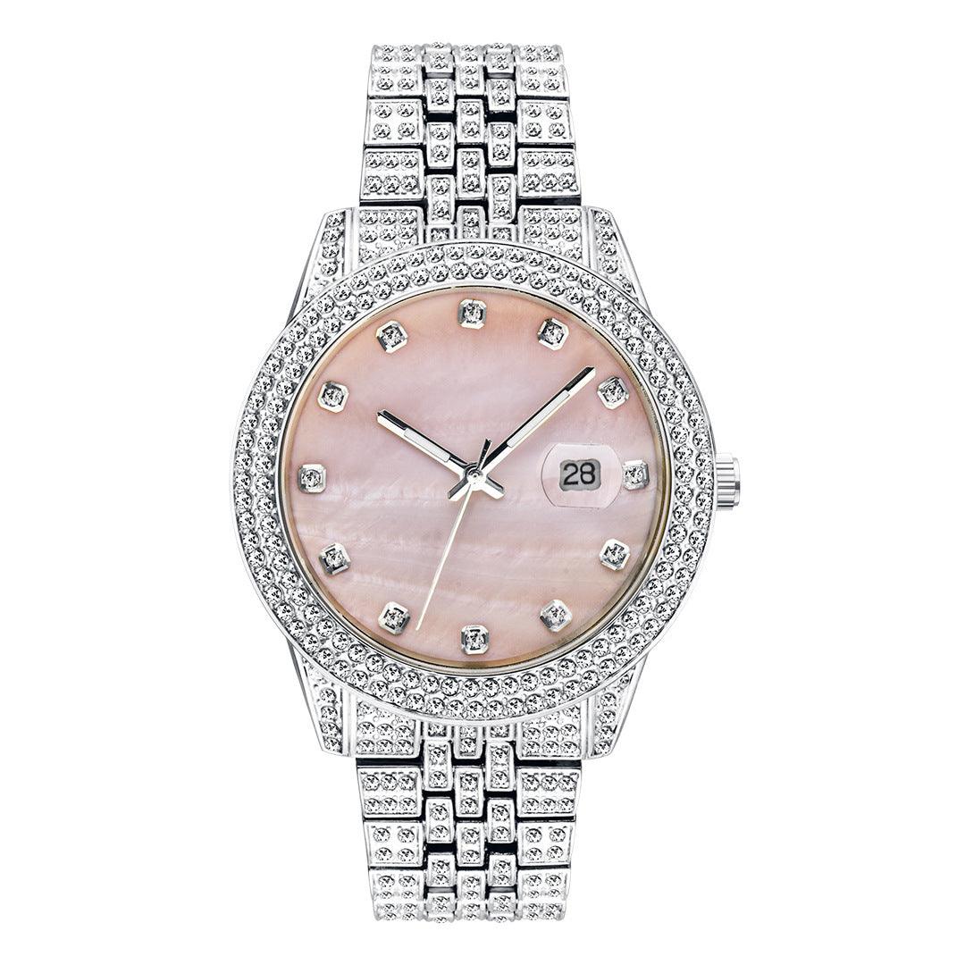 Fashion Hip Hop Diamond Watch Full Diamond Luminous - Trendha