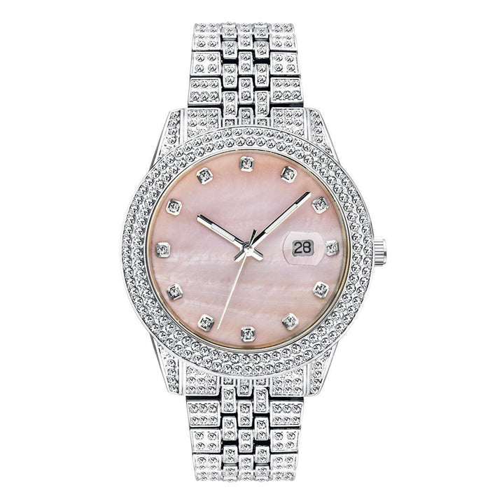 Fashion Hip Hop Diamond Watch Full Diamond Luminous - Trendha
