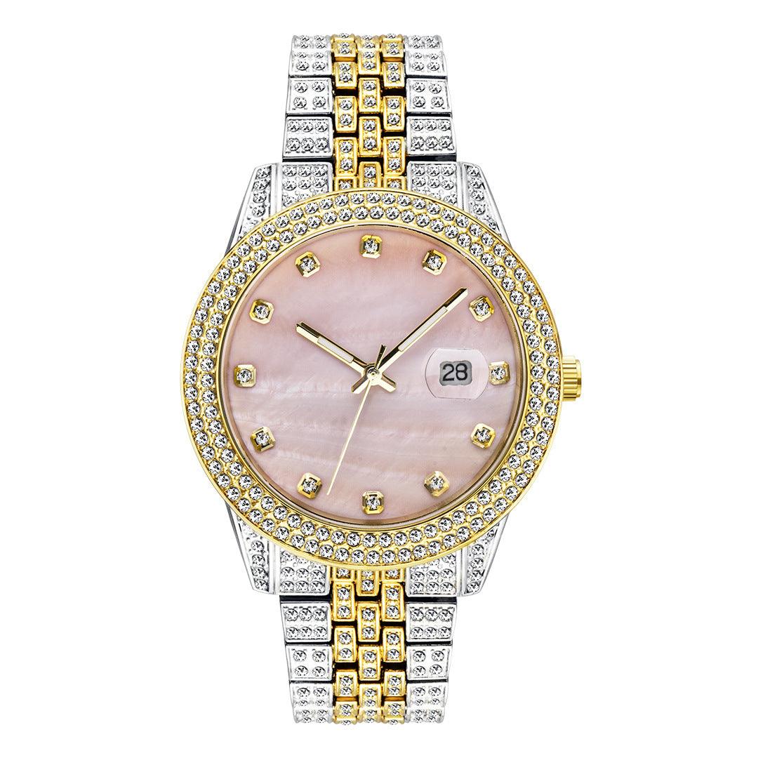 Fashion Hip Hop Diamond Watch Full Diamond Luminous - Trendha