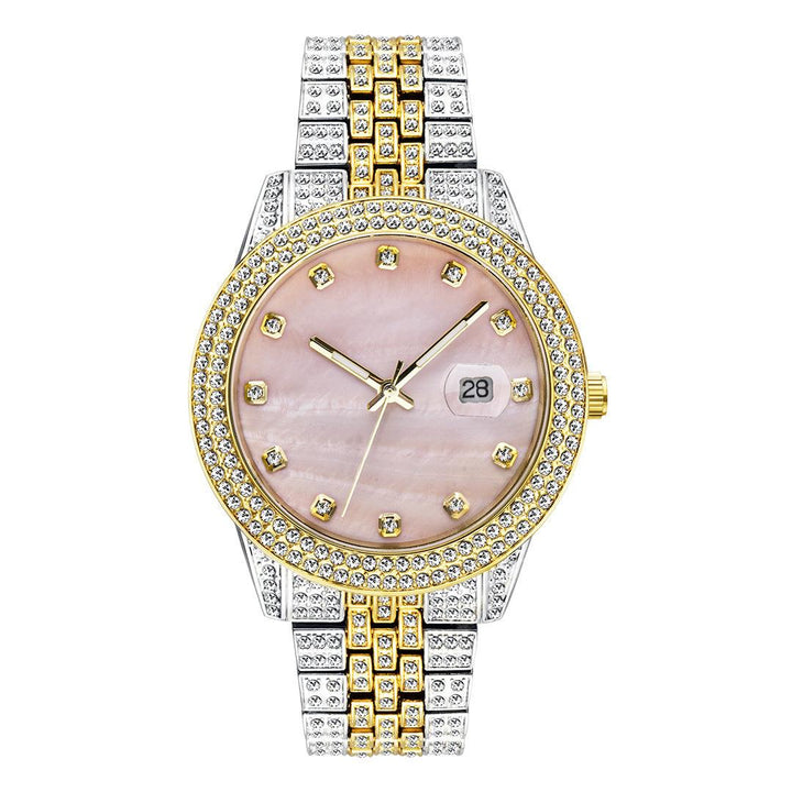 Fashion Hip Hop Diamond Watch Full Diamond Luminous - Trendha