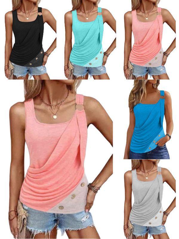 Fashion Women's Button Vest Camisole - Trendha