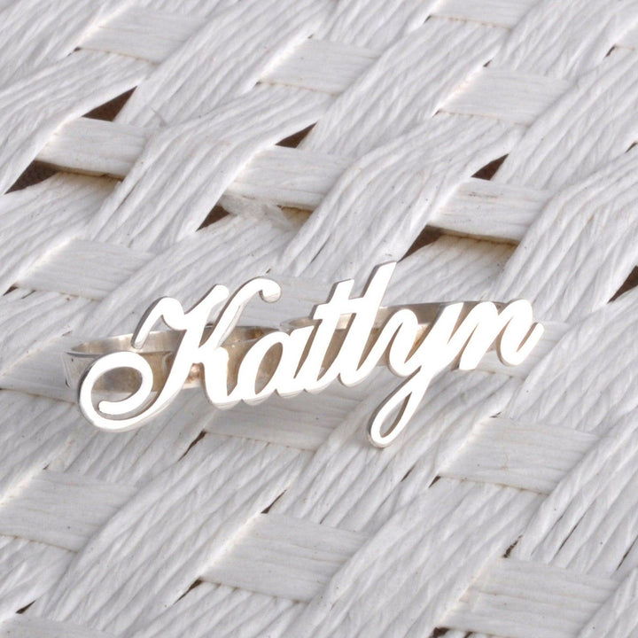 Fashionable Stainless Steel Personalized Double Ring - Trendha