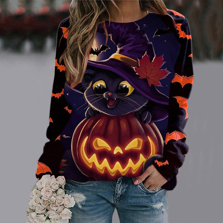 Women's Printed Long Sleeve T-shirt - Trendha