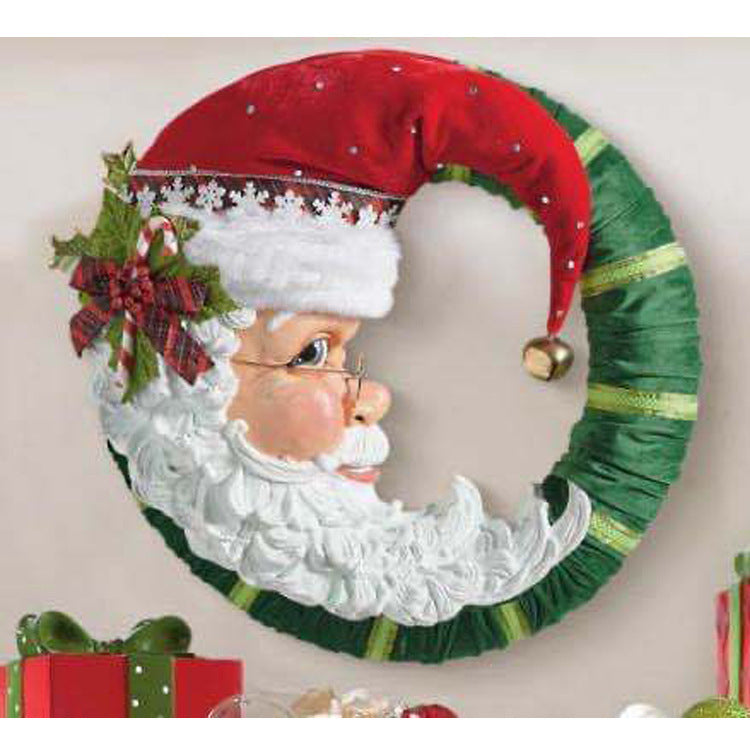 Santa Claus Hanging Wreath Decoration