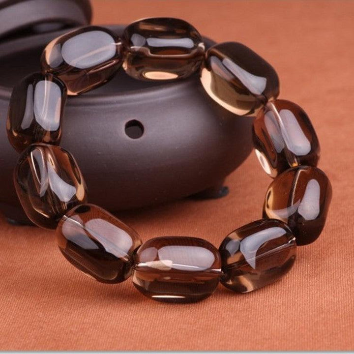 Follow Shape Crystal Bracelet Round Bead Chain - Trendha