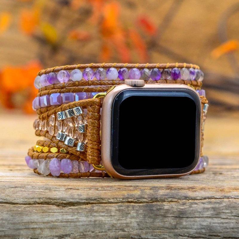 Geometric Bead Hand Woven Watch Strap - Trendha