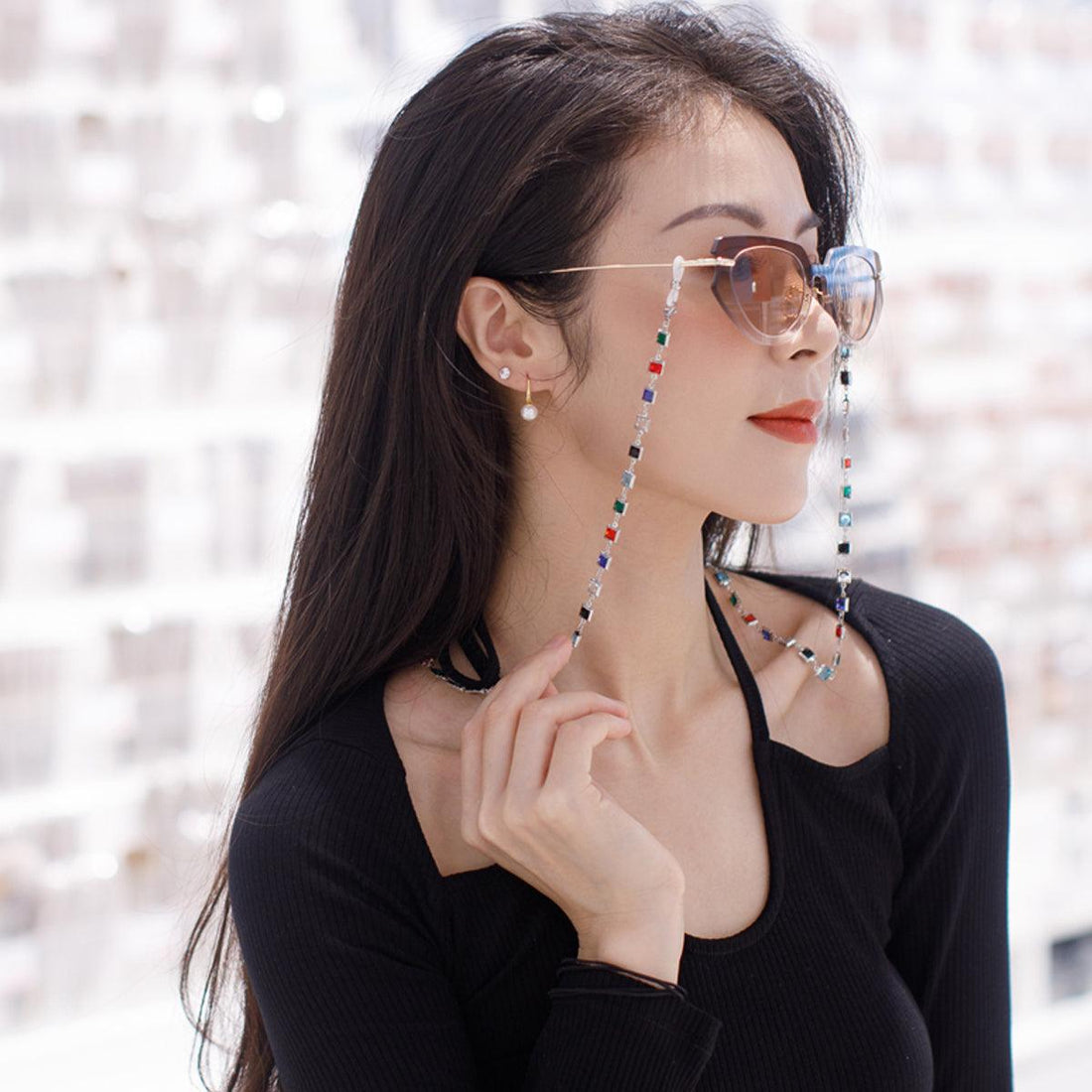 Glasses Chain Women's Neck Fashion Color Diamond Lost Prevention