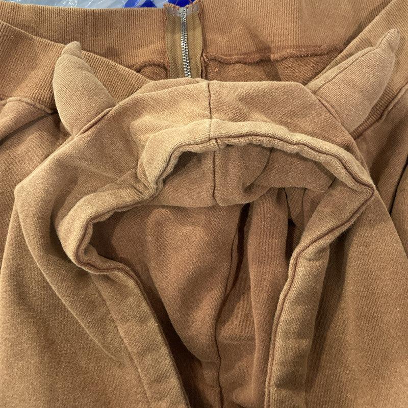 Hoodie Handdrawn Letter Loose Cardigan Long Sleeve Coat - Trendha