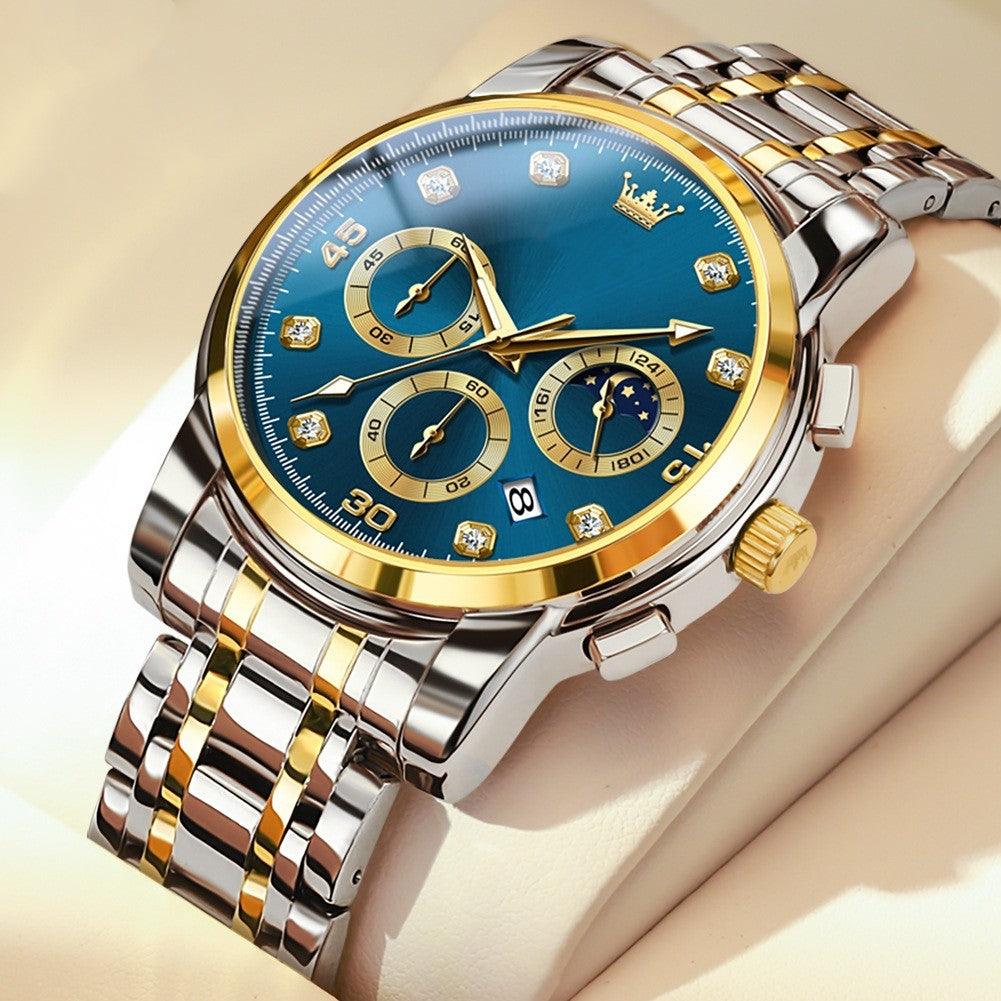 Hot Selling Metal Multifunctional Men's Quartz Watch - Trendha