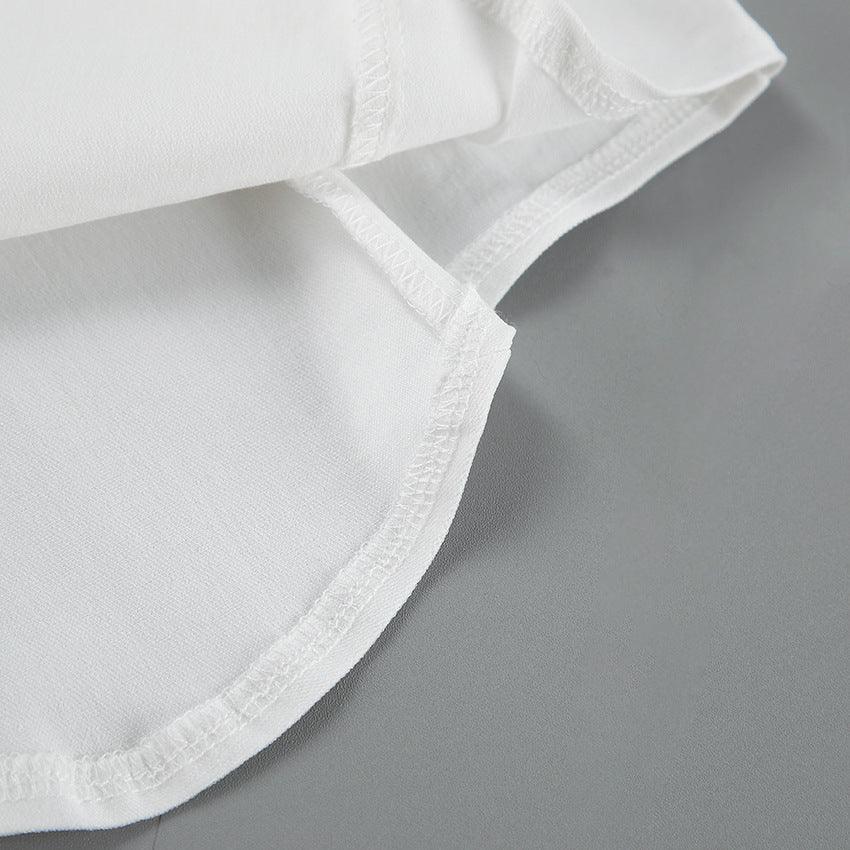 Inner Design White Square-cut Collar Sleeveless Top - Trendha