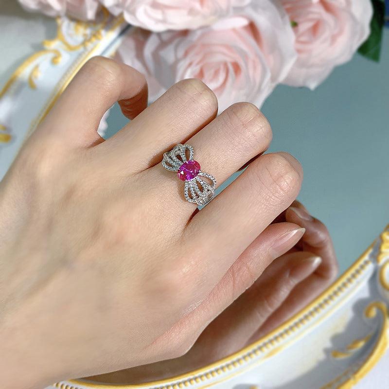 Jewelry Bow Lace Design Sense European And American Fashion Ring - Trendha