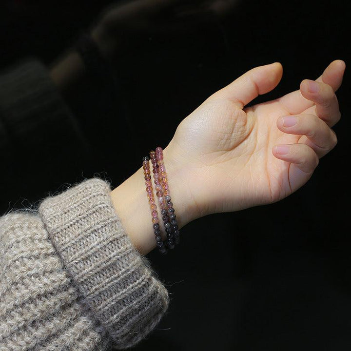 Ladies Fashion Crystal Bead Single Loop Bracelet - Trendha