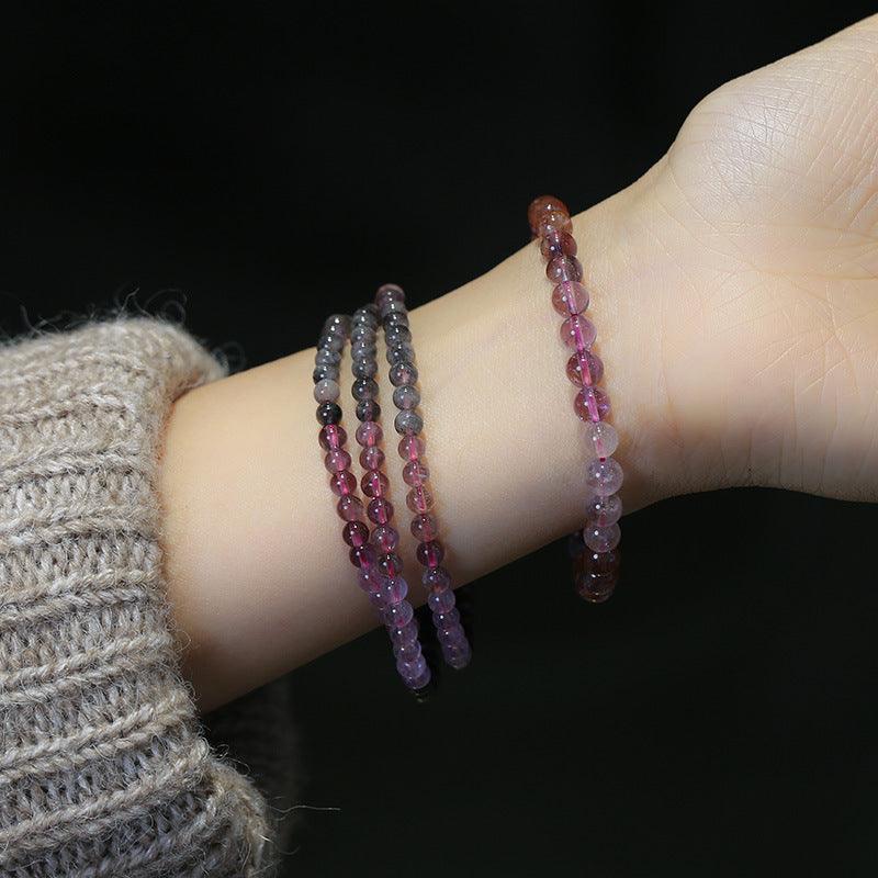 Ladies Fashion Crystal Bead Single Loop Bracelet - Trendha