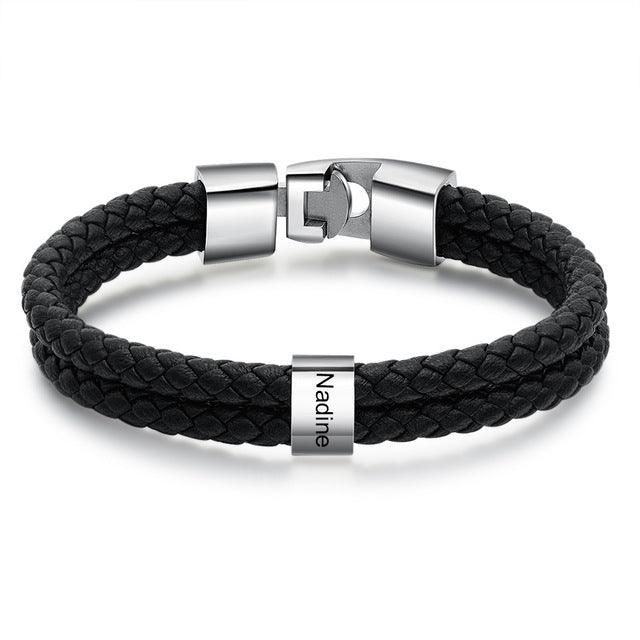 Leather Braided Men's Personality Couple Bracelet - Trendha