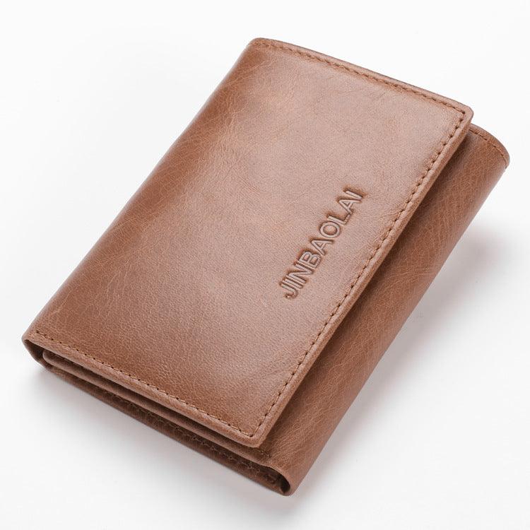 Men's Leather Buckle Wallet