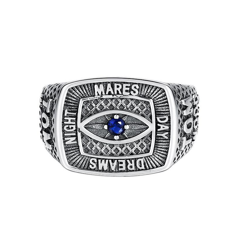 Men's 925 Sterling Silver Eye Ring - Trendha