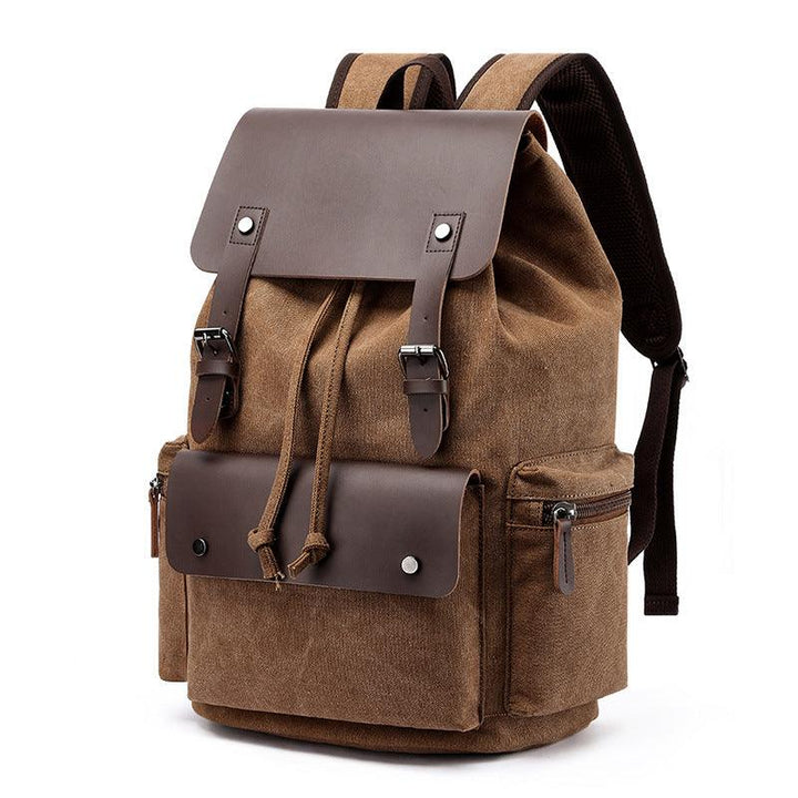 Men's Canvas Casual Backpack Laptop Bag - Trendha