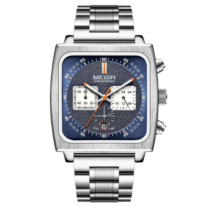 Men's Fashion Square Multifunction Waterproof Luminous Calendar Watch - Trendha