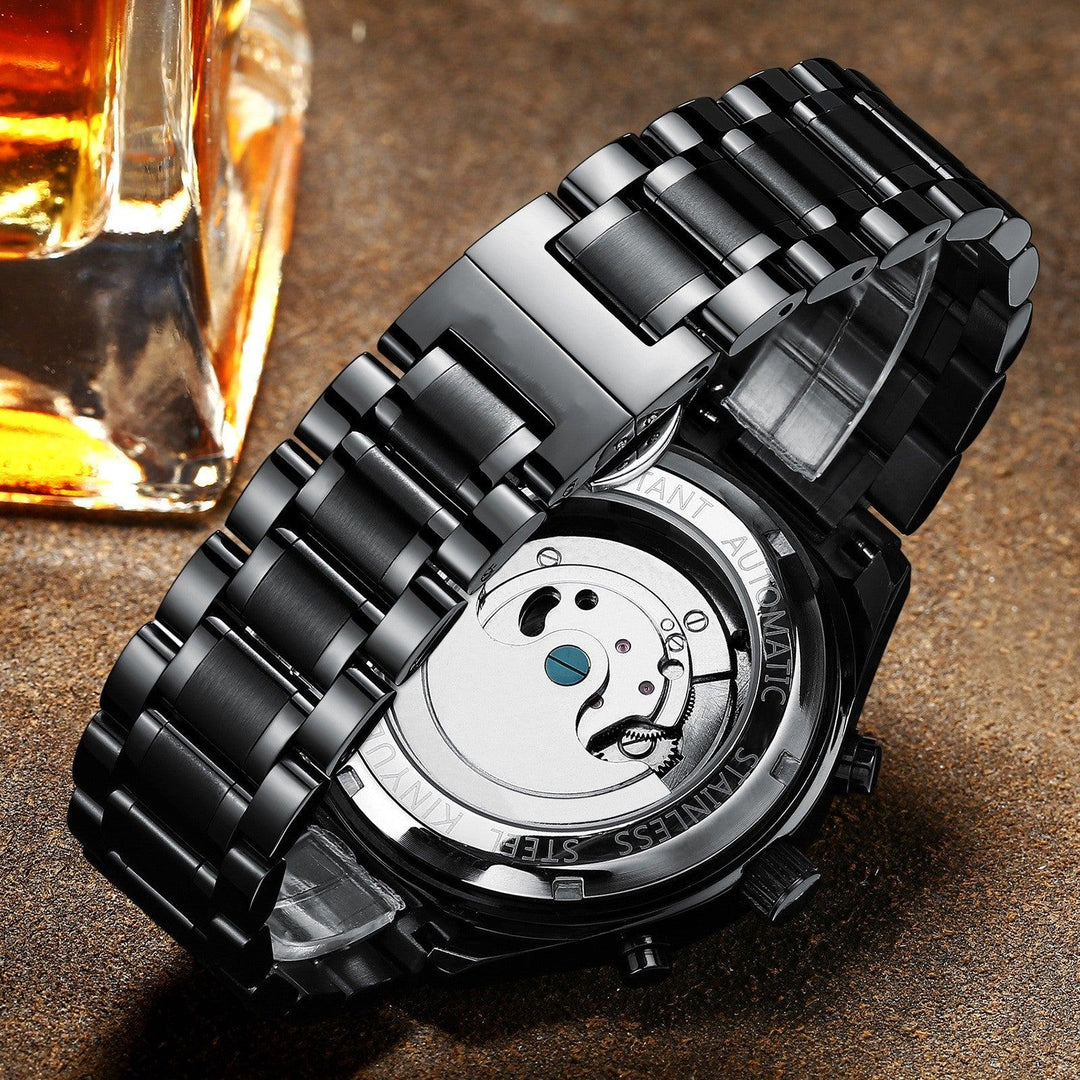Men's Fully Automatic Mechanical Watch Fashion Calendar Waterproof - Trendha