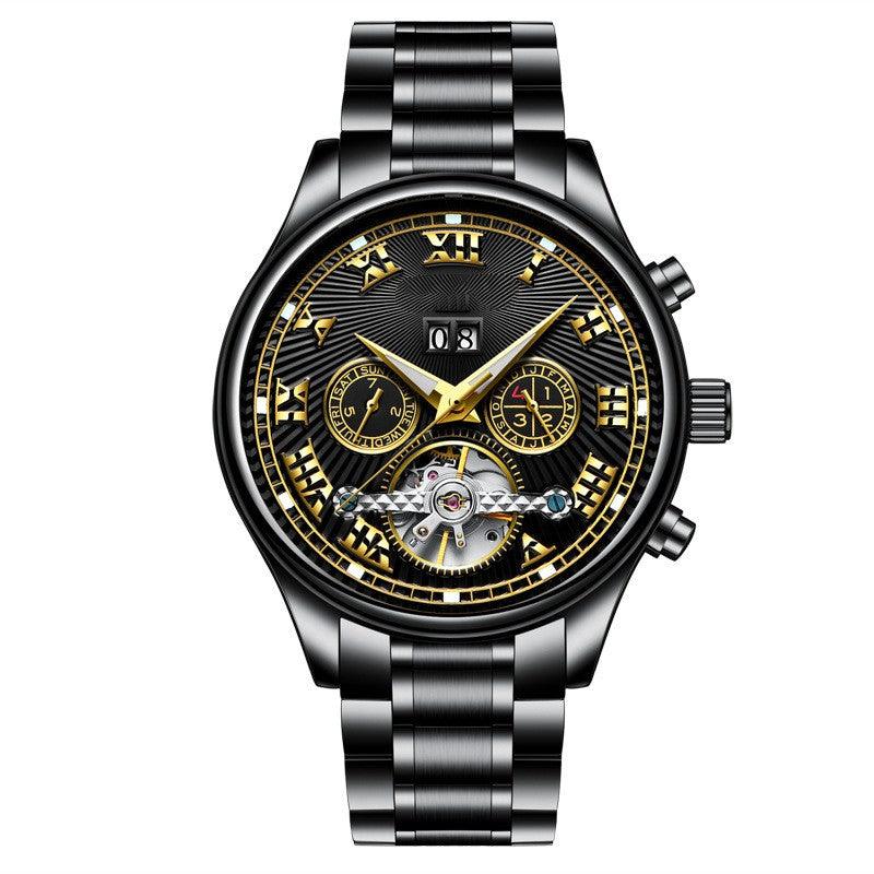 Men's Fully Automatic Mechanical Watch Fashion Calendar Waterproof - Trendha