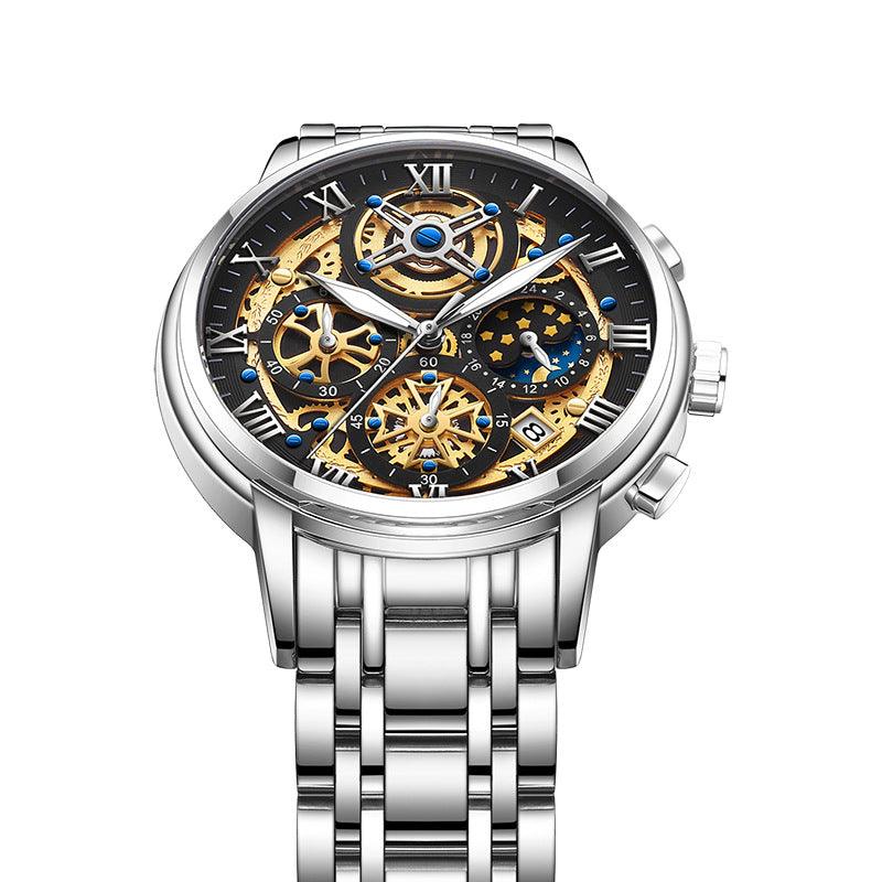 Men's Quartz Multifunction Waterproof Watch - Trendha