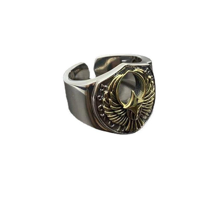 Men's Retro Fashion Sterling Silver Ring - Trendha