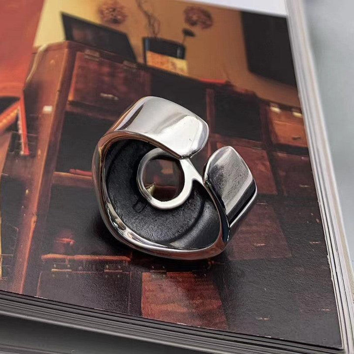 Men's Retro Fashion Sterling Silver Ring - Trendha