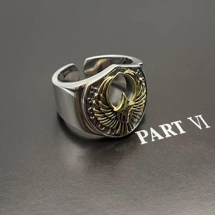 Men's Retro Fashion Sterling Silver Ring - Trendha