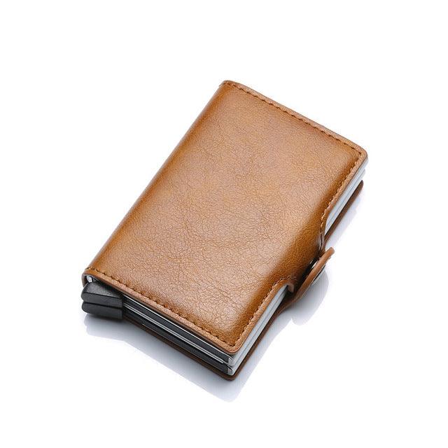 Compact Card Holder with Textured Cover