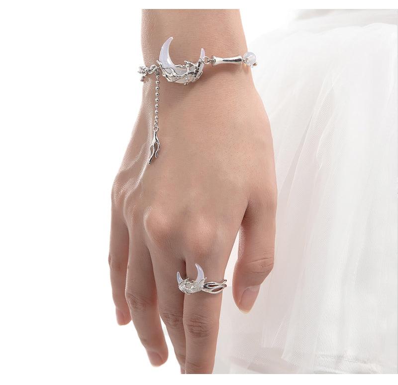 Moon Ring Tide Cool Spicy Girl's Index Finger - Trendha