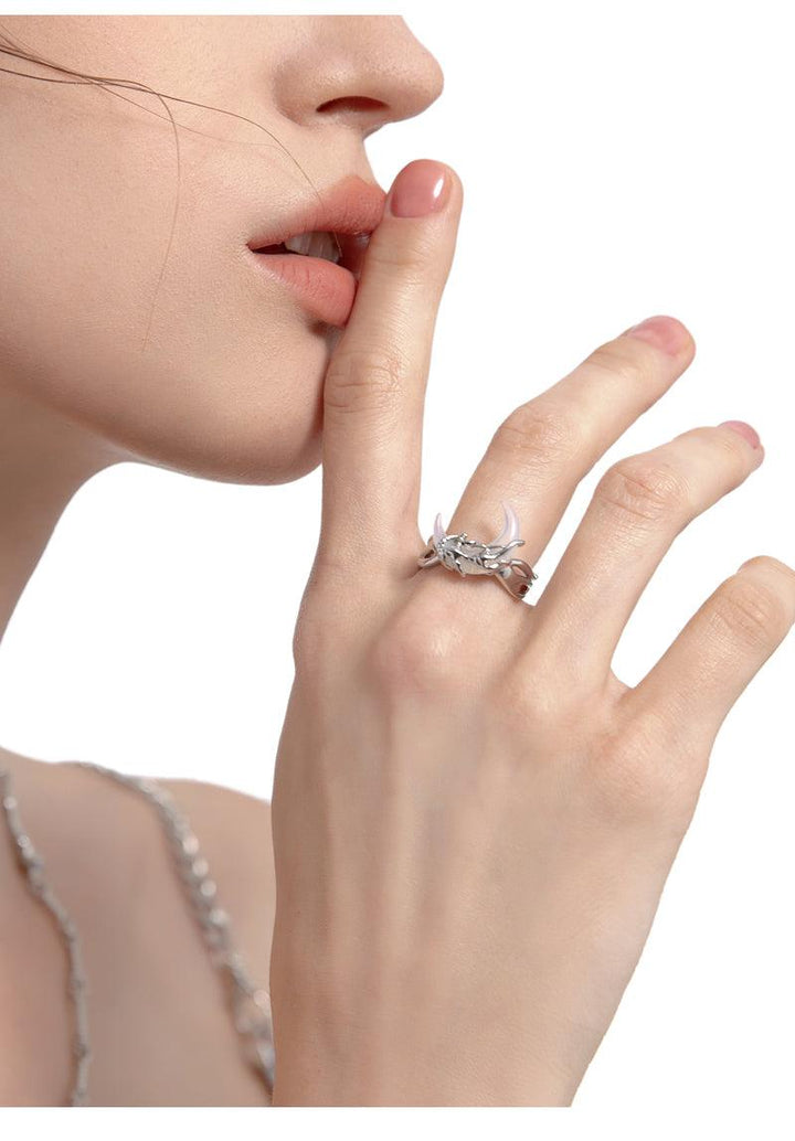 Moon Ring Tide Cool Spicy Girl's Index Finger - Trendha