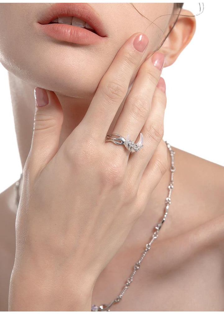 Moon Ring Tide Cool Spicy Girl's Index Finger - Trendha