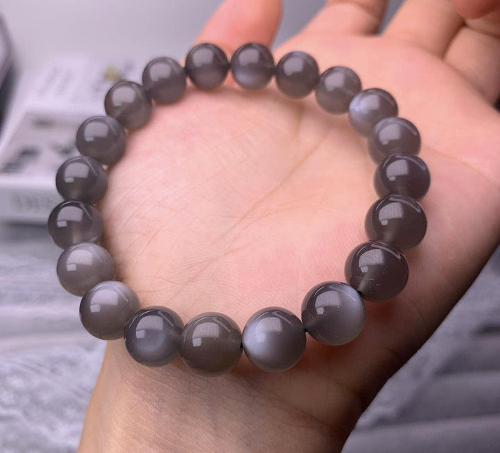Natural Black Moonlight Single Circle Bracelet - Trendha