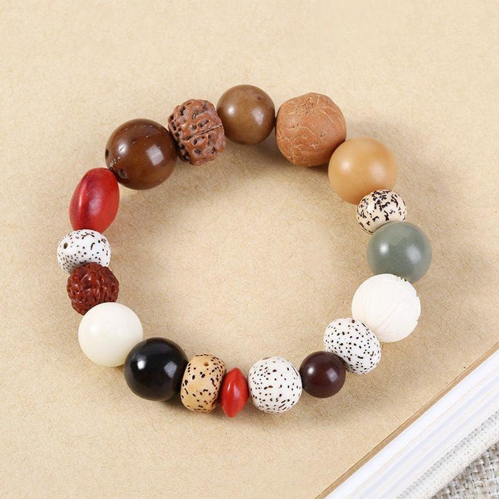Natural Buddha Beads Bodhi Seed Bracelet - Trendha