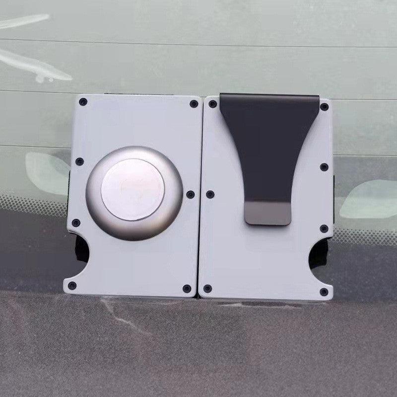 New Aluminum Card Holder Location Tracker Protective Cover - Trendha