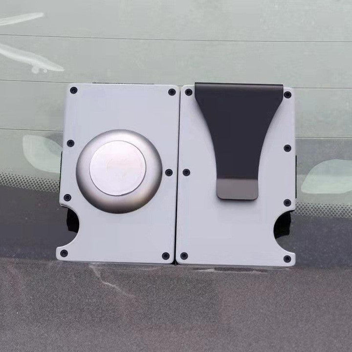 New Aluminum Card Holder Location Tracker Protective Cover - Trendha