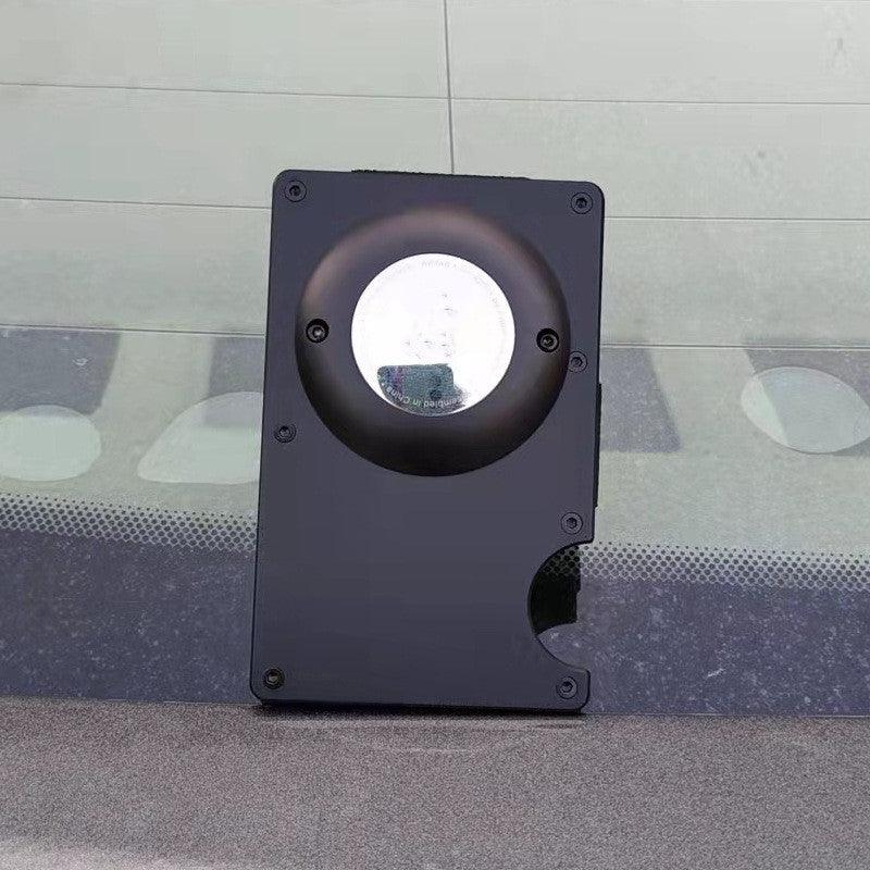 New Aluminum Card Holder Location Tracker Protective Cover - Trendha
