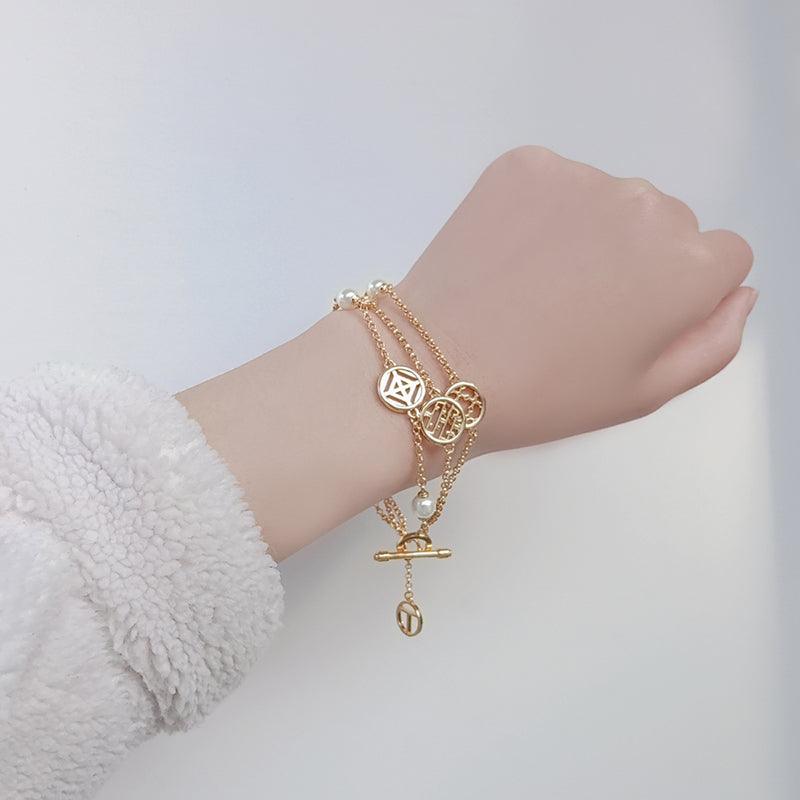 New Double Hollow High Feeling Bracelet - Trendha