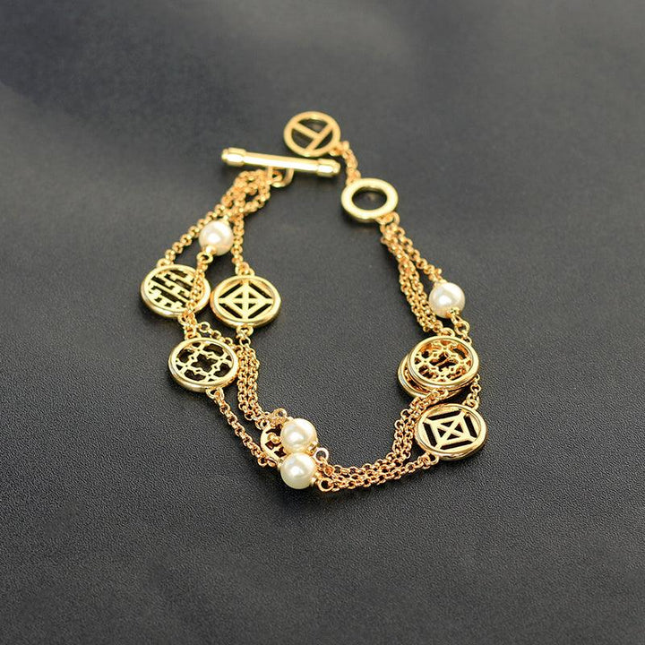 New Double Hollow High Feeling Bracelet - Trendha