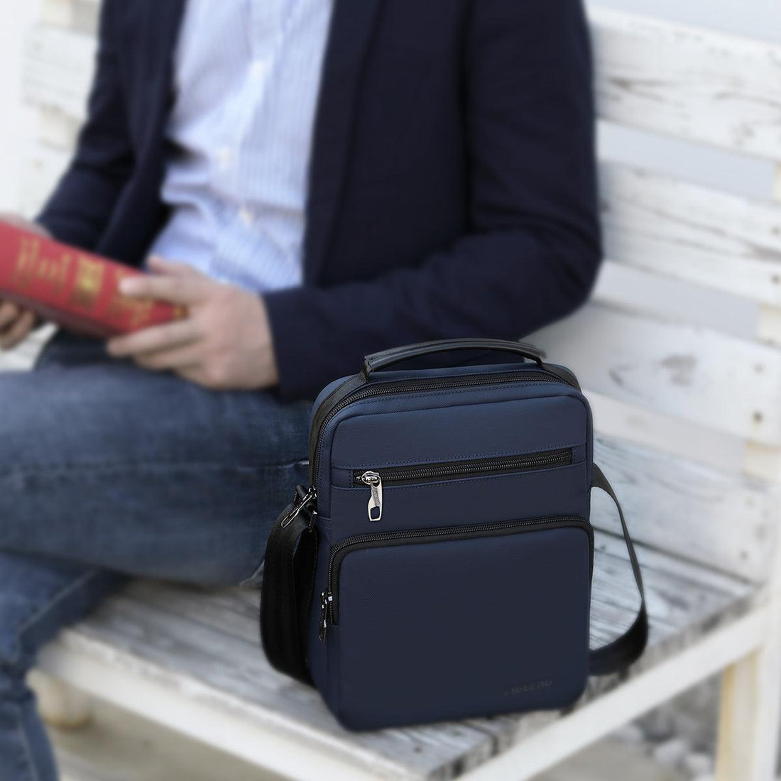 New Men's Messenger Waterproof Simple Business Shoulder Bag