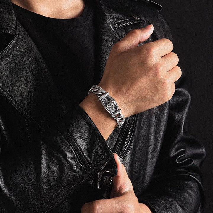 New Wolf Head Bracelet Men's Fashion Retro Hegemony - Trendha