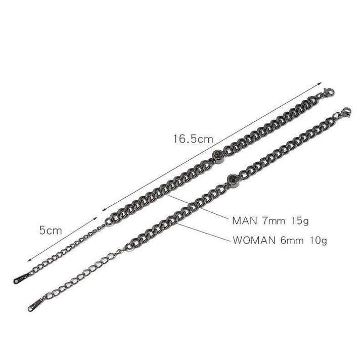 One Hundred Languages I Love You Cuban Hand Photo Text Bracelet - Trendha